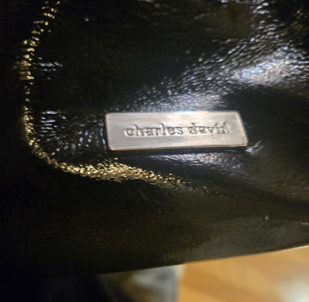 Charles David Patent Leather Tote Bag Y2K - Picture 11 of 11